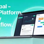 Grospal blogging and workflow management platform dashboard showing analytics, SEO tools, and content editor
