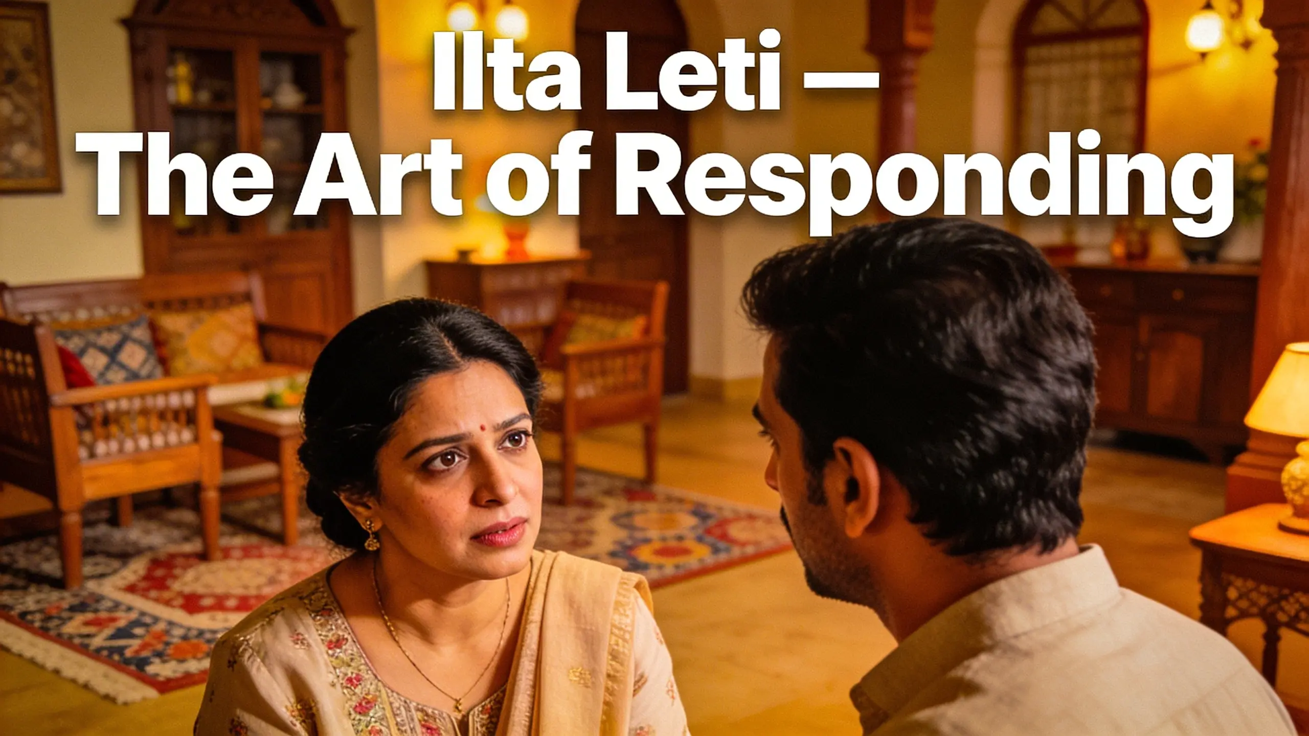 Ilta leti meaning in Urdu culture showing emotional response and conversational dynamics in South Asian communication