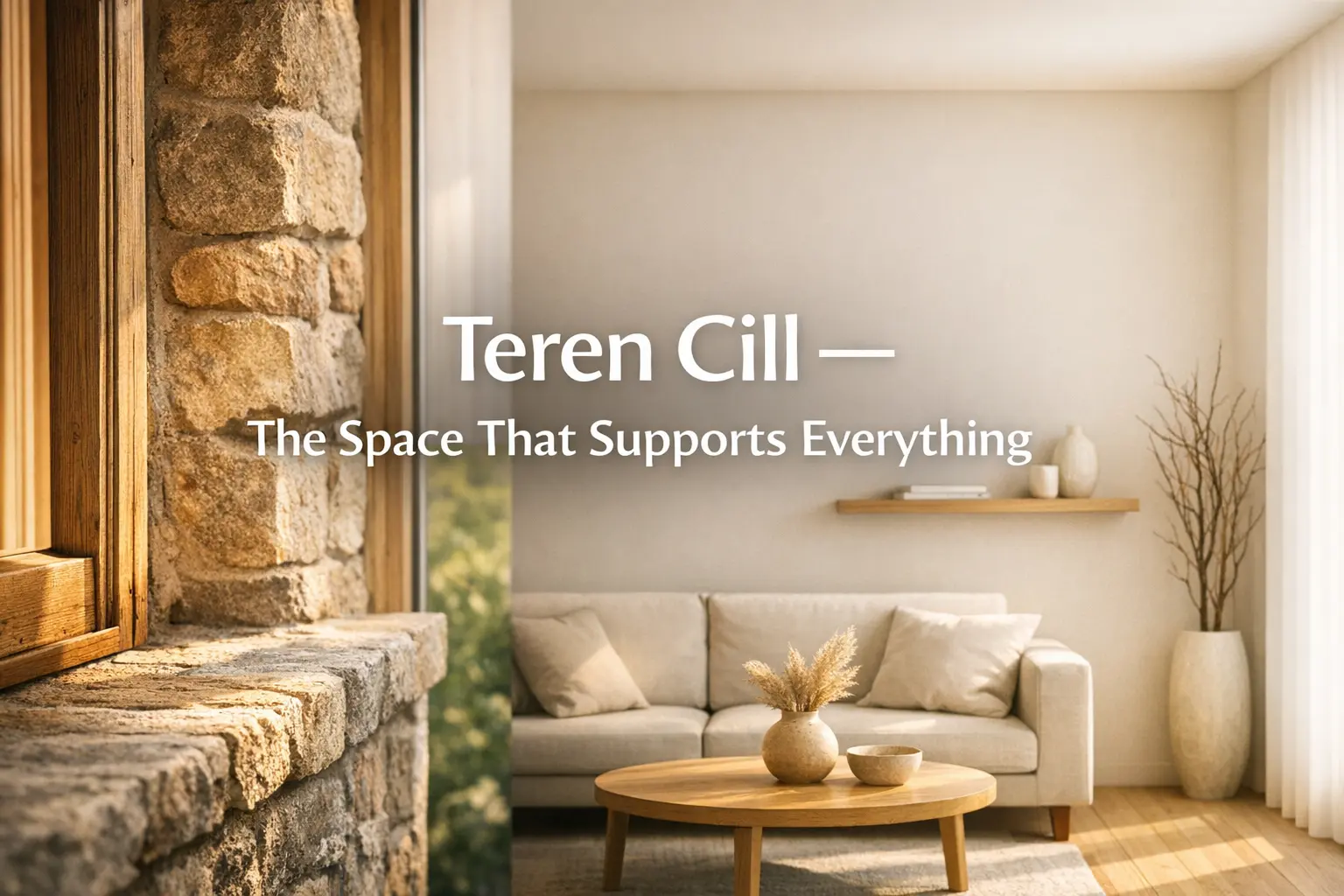Teren Cill concept showing intentional protected space in architecture and daily life