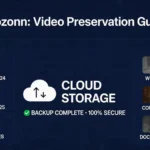 Dougahozonn video preservation system showing organized digital storage workflow for creators