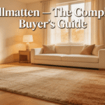 Wollmatten — beautiful handcrafted wool rug placed in a warm, cozy living room setting