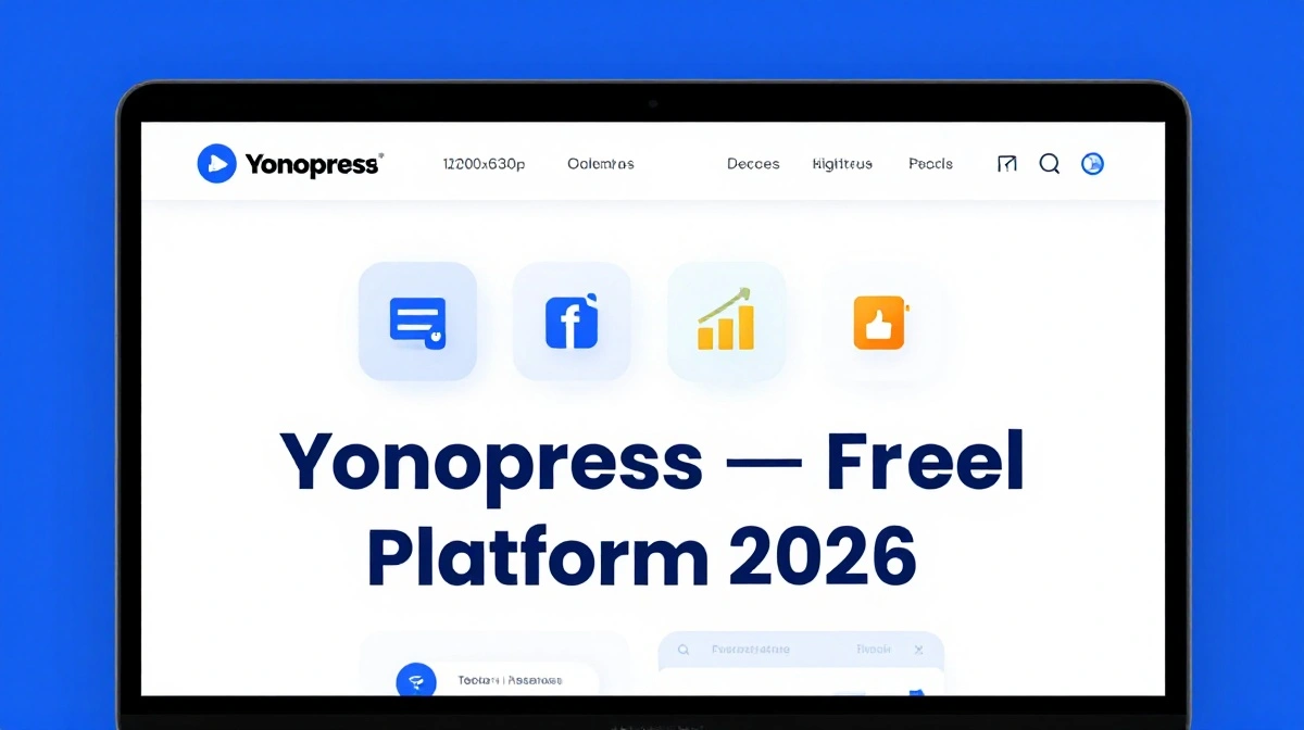 Yonopress free digital media platform showing articles on tech, finance, health, and lifestyle content hub